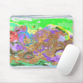 Geologie-Karte der Mars Mousepad (Mit Mouse)