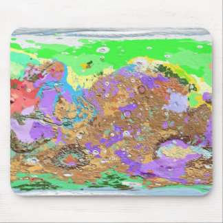 Geologie-Karte der Mars Mousepad