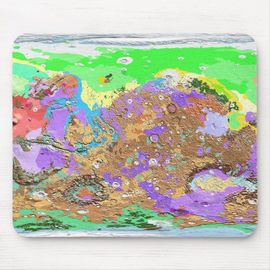 Geologie-Karte der Mars Mousepad (Vorne)