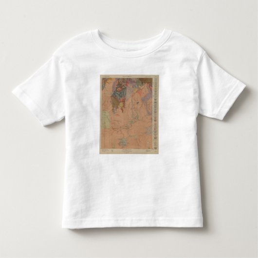 Geologie-Karte, nationales Teil Yellowstone, Kleinkind T-shirt (Vorderseite)