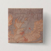 Geologie-Karte, Yellowstone National Part, Wyoming Button (Vorderseite)