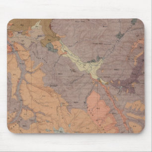 Geologie Karte, Yellowstone National Part, Wyoming Mousepad