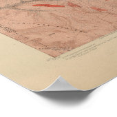 Geologie-Karte, Yellowstone National Part, Wyoming Poster (Ecke)