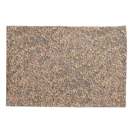 Geologie-Kieselsteine-Foto Kissenbezug (Rückseite)