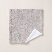 Geologie-korallenrotes Granit-Foto Badhandtuch Set (Waschlappen)