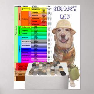 Geologie-Labrador-Poster Poster