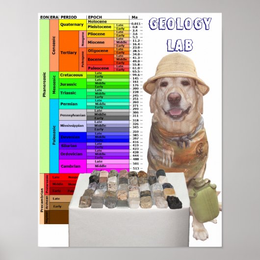 Geologie-Labrador-Poster Poster (Vorne)