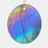 Geologie Labradorite Stone Farbiges Kristallmuster Keramik Ornament (Links)