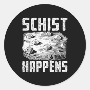 Geologie Lifestyle Humor Design für Feldwissenscha Runder Aufkleber