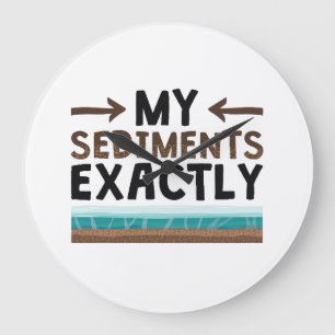 Geologie meiner Sedimente genau Große Wanduhr