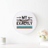 Geologie meiner Sedimente genau Große Wanduhr (Zuhause)