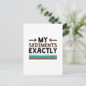 Geologie meiner Sedimente genau Postkarte (Stehend Vorderseite)