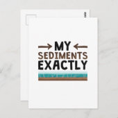 Geologie meiner Sedimente genau Postkarte (Vorne/Hinten)