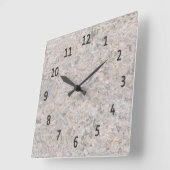 Geologie-Natur-Foto-Felsen-Beschaffenheit Quadratische Wanduhr (Winkel)