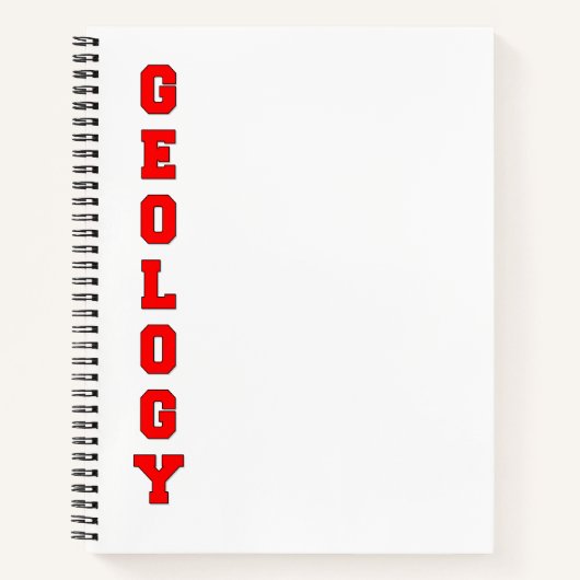 Geologie Notizblock (Vorderseite)