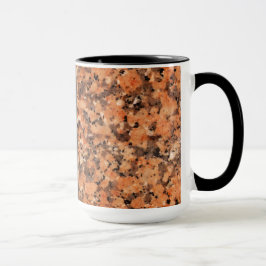 Geologie-orange Felsen-Beschaffenheit mit Namen Tasse