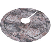 Geologie-Pinkish Felsen-Beschaffenheit Polyester Weihnachtsbaumdecke (Schrägansicht)