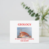 Geologie Postkarte (Stehend Vorderseite)