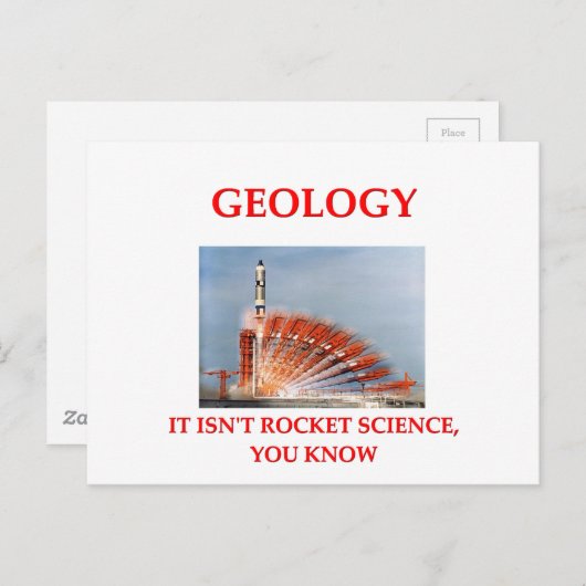 Geologie Postkarte (Vorne/Hinten)