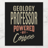 Geologie Professor Gift Weinetikett (Einzelnes Label)