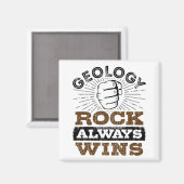 Geologie Rock gewinnt immer Magnet (Vorderseite/Rückseite)