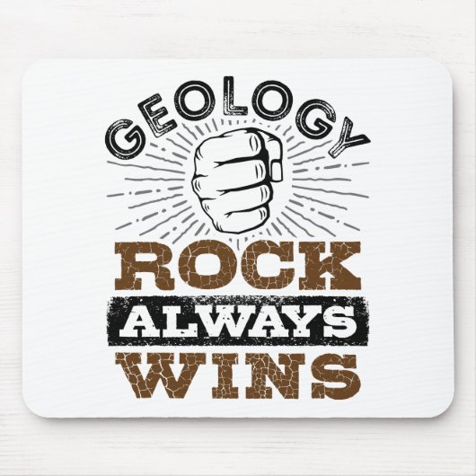 Geologie Rock gewinnt immer Mousepad (Vorne)