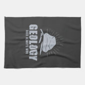 Geologie - Rock immer gewinnt Geschirrtuch (Horizontal)