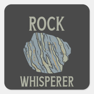Geologie - Rock Whisperer Quadratischer Aufkleber
