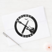 Geologie Rocks Adhesive Round Large Runder Aufkleber (Umschlag)