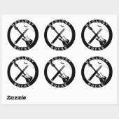 Geologie Rocks Adhesive Round Large Runder Aufkleber (Blatt)