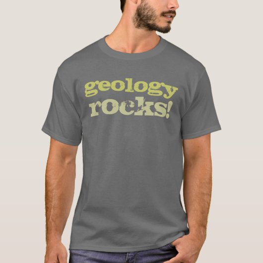 Geologie rocks! Dunkles Tee (Vorderseite)