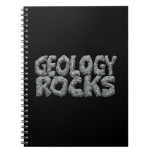 Geologie Rocks - Erdwissenschaft-Wortspiel Notizblock