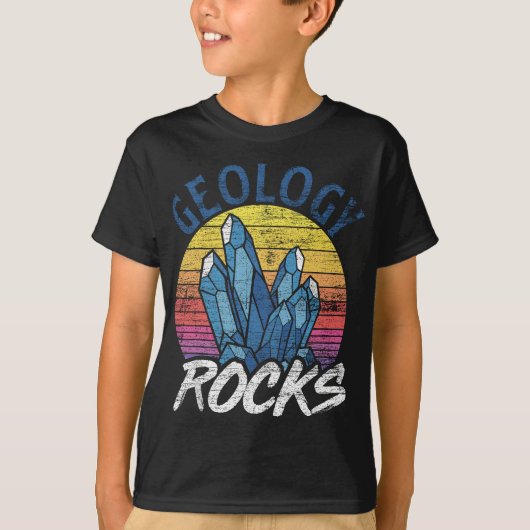 Geologie Rocks Retro Geology T-Shirt (Vorderseite)