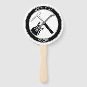 Geologie Rocks Set von Handfans Fächer (Vorderseite)