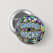 Geologie ROCKT! Button (Vorne & Hinten)