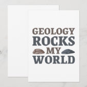 Geologie rockt meine Welt Dankeskarte (Vorne/Hinten)