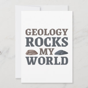 Geologie rockt meine Welt Dankeskarte
