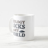 Geologie rockt meine Welt Kaffeetasse (Vorderseite Links)