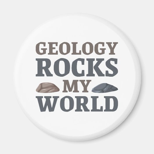 Geologie rockt meine Welt Magnet (Vorne)