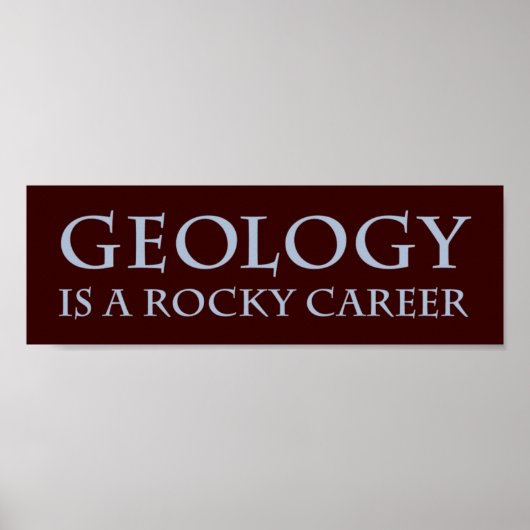 Geologie: Rocky Career Poster (Vorne)