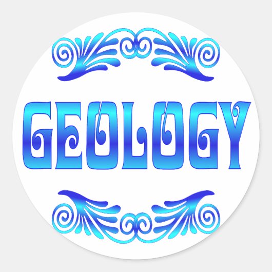 GEOLOGIE RUNDER AUFKLEBER (Vorderseite)