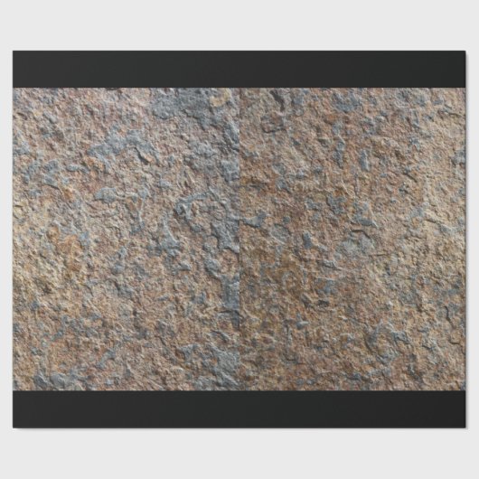 Geologie-Schiefer-Stein-rustikale Beschaffenheit Geschenkpapier (Saum)