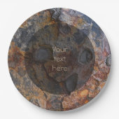 Geologie Sedementary Felsen-Oberfläche irgendein Pappteller (Vorderseite)