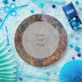 Geologie Sedementary Rock Surface any Text Pappteller (Party)