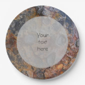 Geologie Sedementary Rock Surface any Text Pappteller (Vorderseite)