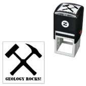 Geologie-Steine! Crossed Rock Hammer Permastempel (Beispiel)