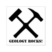 Geologie-Steine! Crossed Rock Hammer Permastempel (Design)