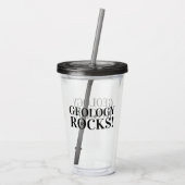 Geologie-Steine! Geologen Acryltrinkbecher (Rückseite)