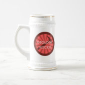 Geologie-Steine! Hammer-Abzeichen Bierglas (Links)