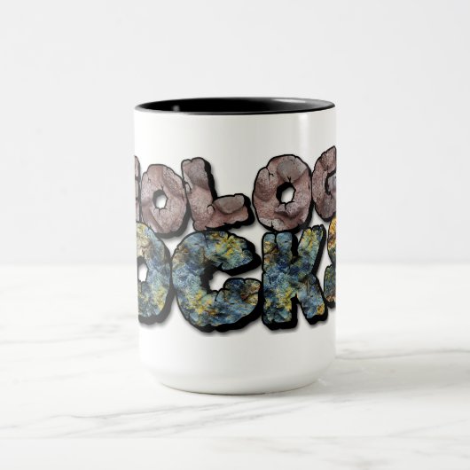 Geologie-Steine! Nerd Geek Science Spaß Tasse (Zentrum)